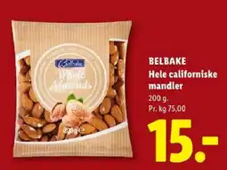 Lidl Belbake hele californiske mandler tilbud