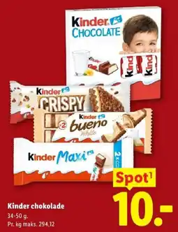 Lidl Kinder chokolade tilbud