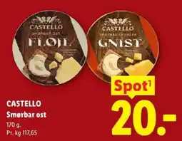 Lidl Castello Smørbar ost tilbud