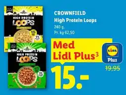 Lidl Crownfield High Protein Loops tilbud