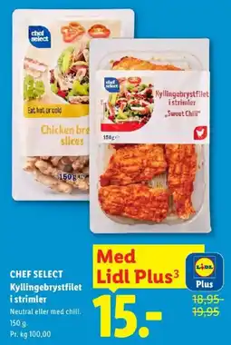 Lidl Chef Select Kyllingebrystfilet i strimler tilbud