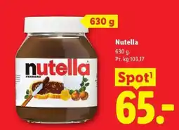 Lidl Nutella tilbud