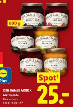 Lidl Den Gamle Fabrik Marmelade tilbud