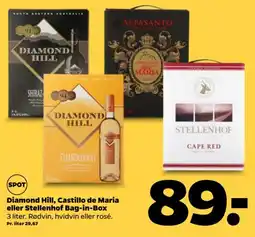 Netto Diamond Hill, Castillo de Maria eller Stellenhof Bag-in-Box tilbud