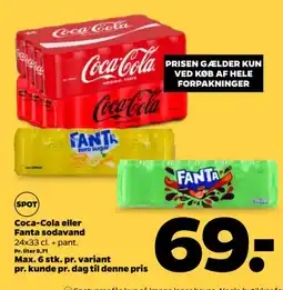 Netto Coca-Cola eller Fanta sodavand tilbud