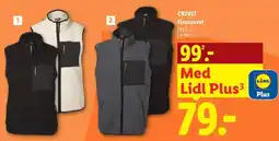 Lidl Crivit Fleecevest tilbud