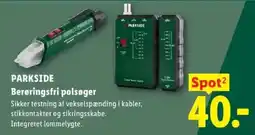 Lidl Parkside berøringsfri polsøger tilbud