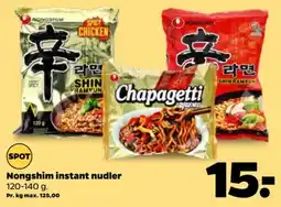 Netto Nongshim instant nudler tilbud