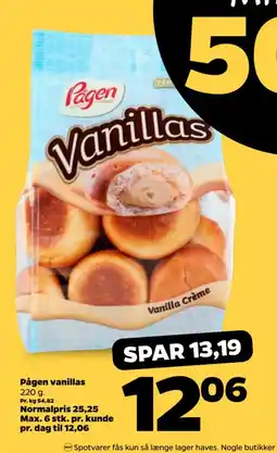 Netto Pågen vanillas tilbud