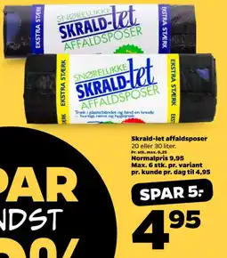 Netto Skrald-let affaldsposer tilbud