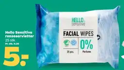 Netto Hello Sensitive renseservietter tilbud