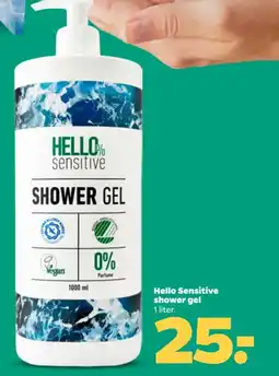 Netto Hello Sensitive shower gel tilbud