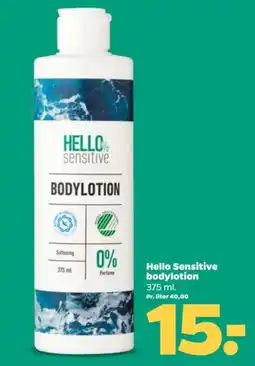 Netto Hello Sensitive bodylotion tilbud