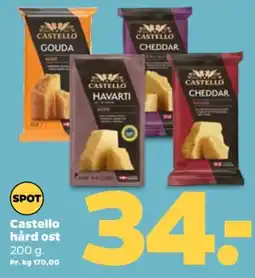 Netto Castello hård ost tilbud