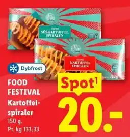 Lidl Dybfrost Kartoffelspiraler tilbud