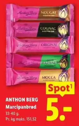 Lidl Anthon Berg Marcipanbrød tilbud