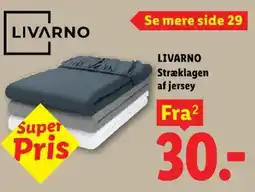 Lidl Livarno stræklagen af jersey tilbud