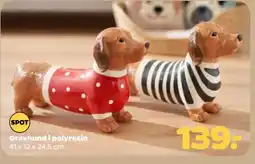 Netto Spot Gravhund i polyresin tilbud
