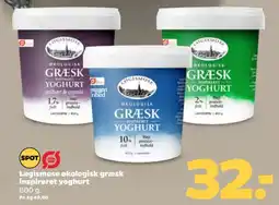 Netto Logismose økologisk græsk inspireret yoghurt tilbud
