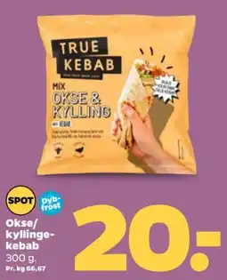 Netto True Kebab mix okse & kylling tilbud