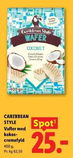 Lidl Caribbean Style Wafers Coconut tilbud