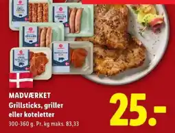 Lidl Madværket grillsticks, griller eller koteletter tilbud