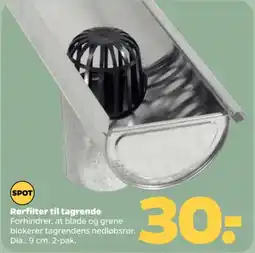 Netto Spot rørfilter til tagrende tilbud