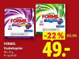 Lidl Formil Vaskekapsler tilbud