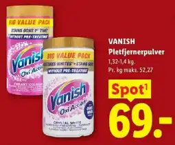 Lidl Vanish Pletfjerner pulver tilbud
