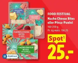 Lidl Food Festival Nacho cheese bites eller Pinsa-Panini tilbud