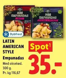Lidl Dybfrost Latin American Style Empanadas tilbud