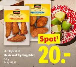 Lidl El Tequito mexicansk kyllingefilet tilbud