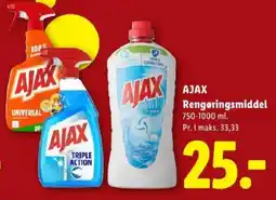 Lidl Ajax rengøringsmiddel tilbud