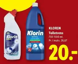 Lidl Klorin Toiletrens tilbud
