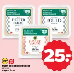 Netto Them økologisk skiveost tilbud