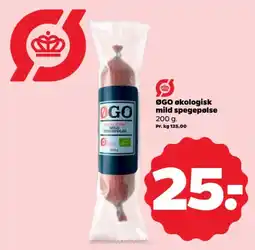 Netto ØGO økologisk mild spegepølse tilbud