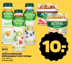 Netto Activia drikkekefir, drikkeyoghurt eller mix&go tilbud