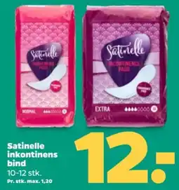 Netto Satinelle inkontinens bind tilbud