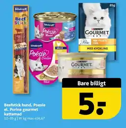Løvbjerg Vitakraft Beef Stick, Vitakraft Poesie, Purina gourmet tilbud