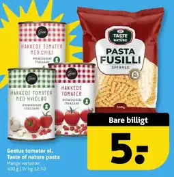 Løvbjerg Gestus tomater el. Taste of nature pasta tilbud