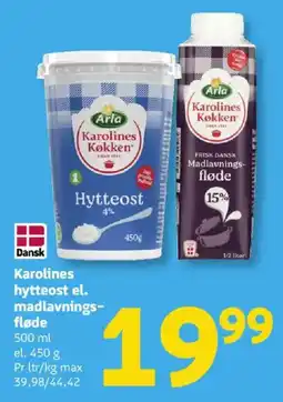 Løvbjerg Karolines Køkken hytteost tilbud