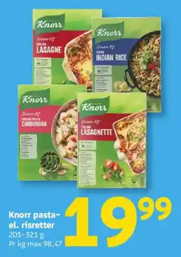 Løvbjerg Knorr pasta- el. risretter tilbud