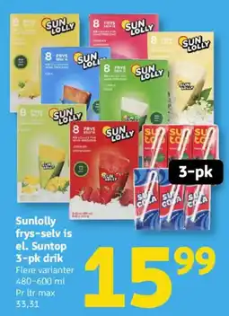 Løvbjerg Sunlolly frys-selv is tilbud