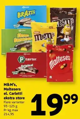 Løvbjerg M&M's, Maltesers el. Carletti ekstra store tilbud