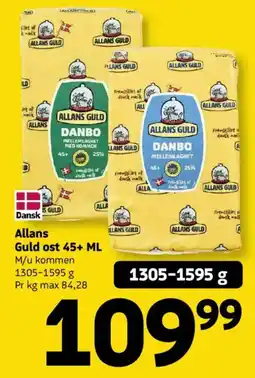 Løvbjerg Allans Guld ost 45+ ML tilbud