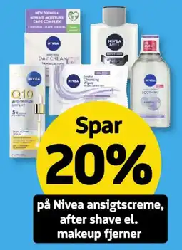 Løvbjerg Nivea ansigtscreme, after shave el. makeup fjerner tilbud