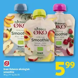 Løvbjerg Grøn Balance økologisk smoothie tilbud