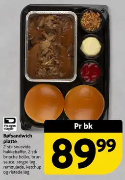 Løvbjerg Bøfsandwich platte tilbud