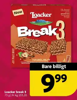 Løvbjerg Loacker break 3 hazelnut tilbud