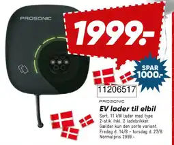 Bilka Prosonic EV lader til elbil tilbud